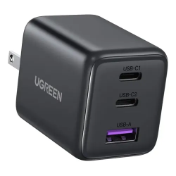 Ugreen 30w Gan Cargador 3 Puertos 2usb-c 1usb-a Carga Rapida