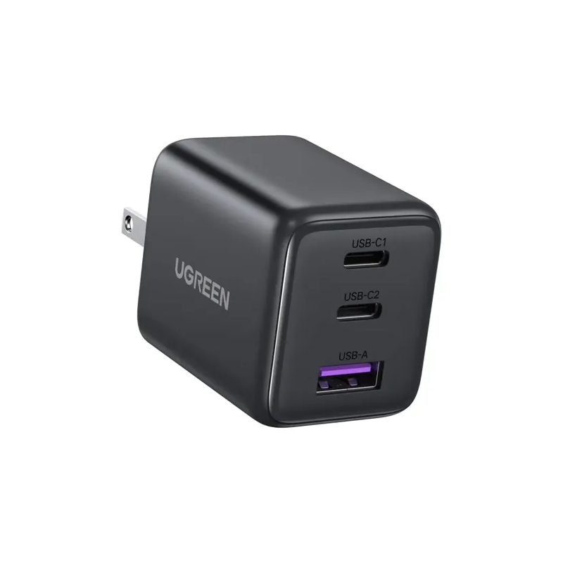 Ugreen 30w Gan Cargador 3 Puertos 2usb-c 1usb-a Carga Rapida