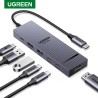 UGREEN Adaptador multipuerto USB C 6 en 1 Revodok 4K HDMI 60hz, para MacBook Pro/Air, iPad Pro, iMac, iPhone 16 Pro/Pro Max, XPS
