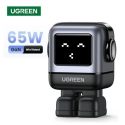 Cargador Ugreen Robot Gan 65w Negro