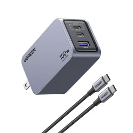 Cargador Ugreen 100w Nexode Pro Gan X757 3 puertos USB-C y USB-A