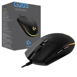 Mouse Logitech G203 Lightsync 8000 DPI Negro
