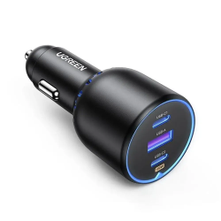 Ugreen Cargador de Vehículo 3 Puertos 130W - Ugreen Ecuador