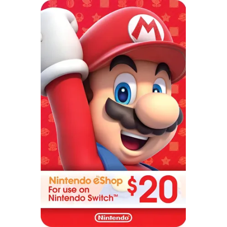 Comprar Nintendo Eshop Gifts Cards $20 USA Código Digital
