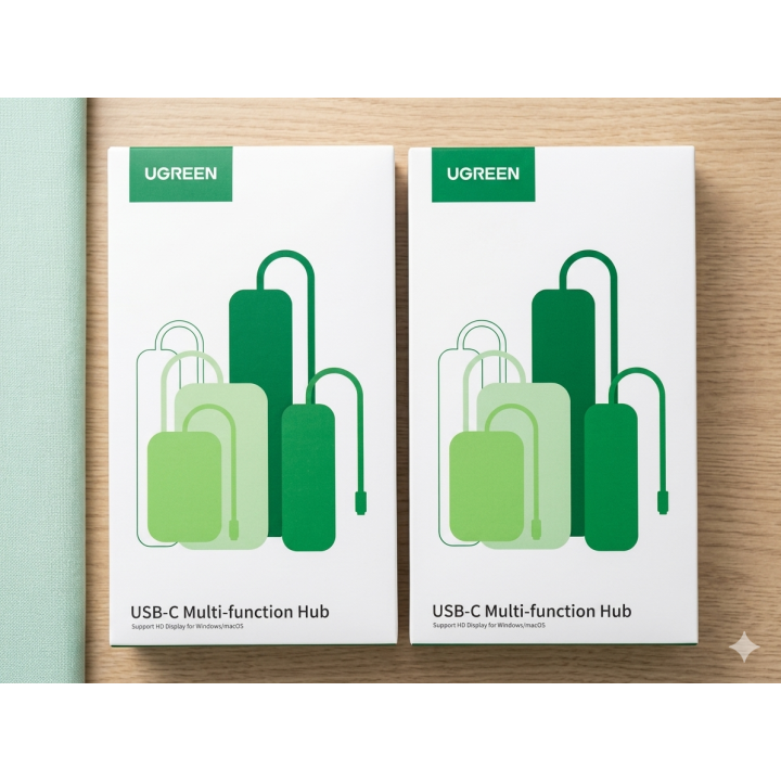 UGREEN Adaptador multipuerto USB C 5 en 1 Revodok 105 4K HDMI, para MacBook Pro/Air, iPad Pro, iMac, iPhone 16 Pro/Pro Max, XPS