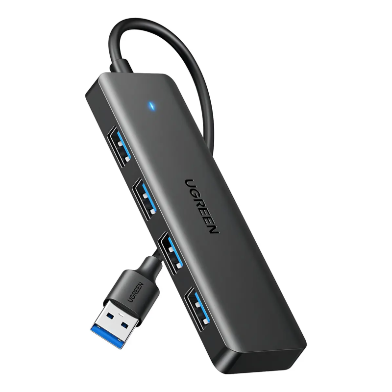 Ugreen Hub Usb-a 3.0 4 Puertos Color Negro